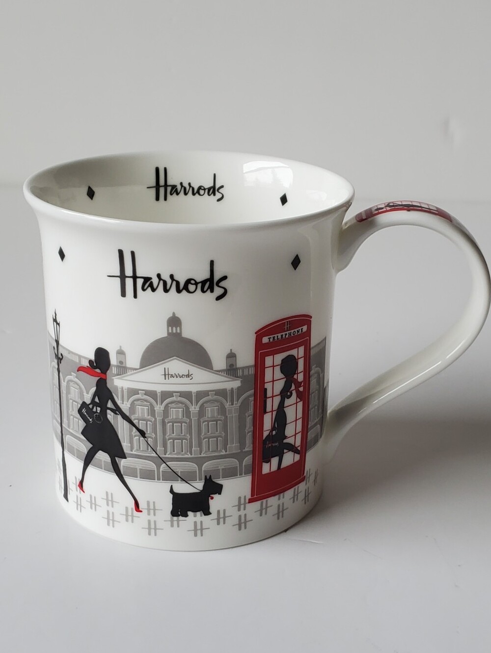 Harrods London Lady Silhouette Fine Bone China Mug – Like New
